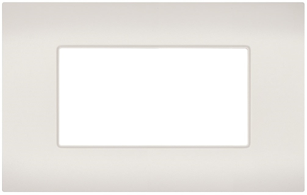 Placca 4 posti perla compatibile Vimar Arké  0793541339714 R9004-21 EL344