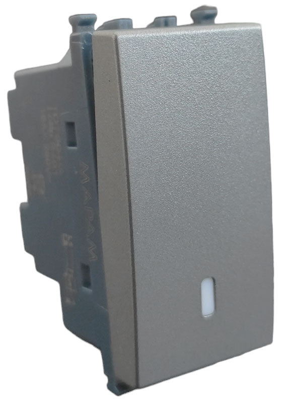 Interruttore unipolare grigio compatibile Vimar Arké 0793541339905 901G EL372