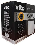 Aspiratore da bagno con frontale in vetro 120mm 15W 6977231354858 8005260 EL371