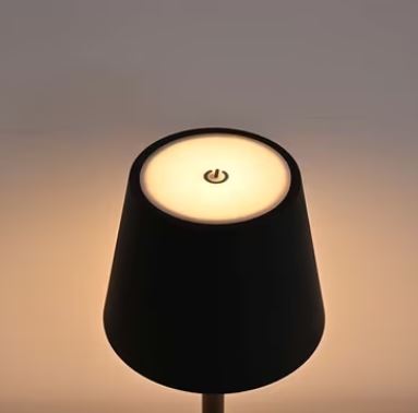 Lampada LED ricaricabile da tavolo 3W dimmerabile in metallo nero 7882318029019 EL3936