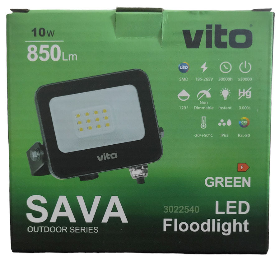 Faro LED da esterno 10W 850lm luce verde IP65 6970233832942 3022540 EL396