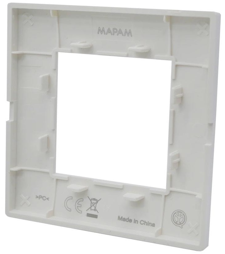 Placca 2 posti bianca Soft Touch compatibile Vimar Plana