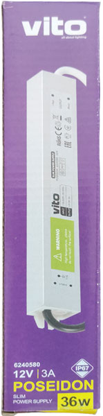 Trasformatore stagno 12VDC 3A 36W Vito 6240580 6972538041708 EL3970