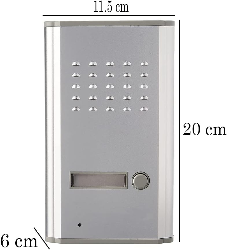 Kit citofono monofamiliare completo di posto esterno ed interno 2/4 fili apriporta cancello 8053323030362 RL-3208A EL3973