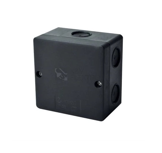 Scatola di derivazione da parete IP66 nera 81x81mm 8595568930910 KSK 80 EL398