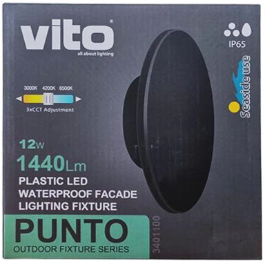 Lampada applique LED da parete 12W 1440lm 4000k luce naturale 6977231352533  3401100 EL3995