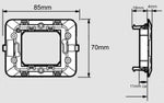Kit placca e supporto 2 posti compatibili Matix EL4030