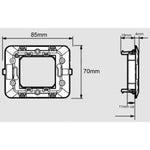 Kit presa Schuko 16A compatibile BTicino Matix con placca e supporto 514B/Mtx 6970597462120  KITMATIX100