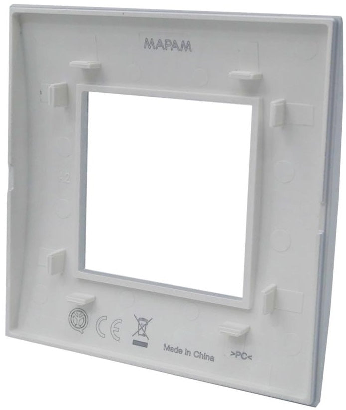 Placca 2 posti testa di moro Soft Touch compatibile Living International