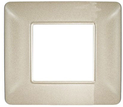 Placca in tecnopolimero 2P color sabbia compatibile Matix