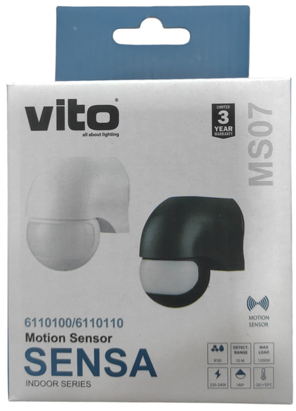 Sensore di movimento PIR 1200W bianco 6972538043139 6110100 EL4094