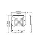 Faro LED 30W 6000K 3600lm IP65 luce fredda 3022750 6972538046611 EL4108