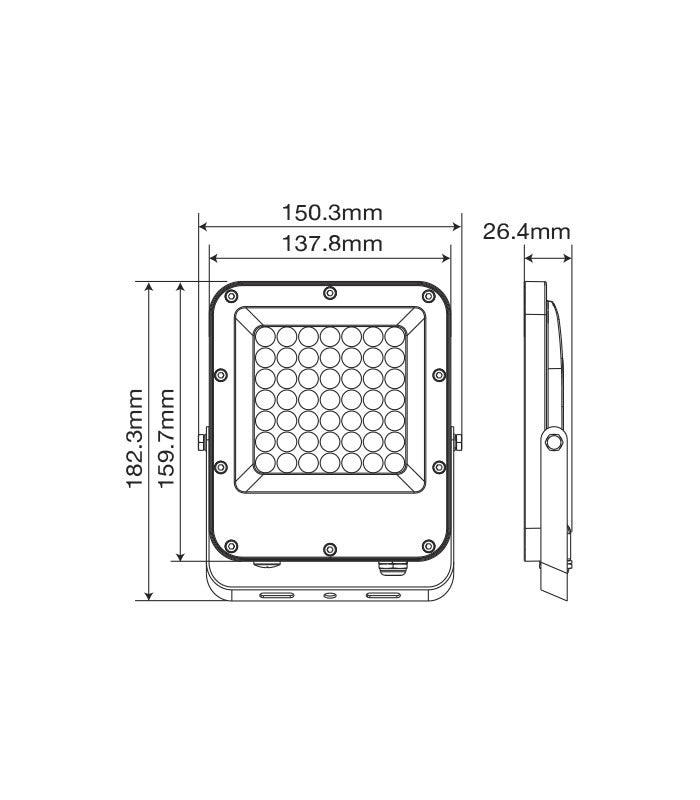 Faro LED 30W 6000K 3600lm IP65 luce fredda 3022750 6972538046611 EL4108