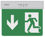 Lampada LED uscita d'emergenza freccia verso il basso 2W 6500k luce fredda 6070233838036 5020160 EL411