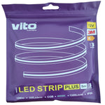 Striscia LED 12V 320xCOB 12W IP20 luce naturale 4000K 5m 6970233830160 5540570 EL415