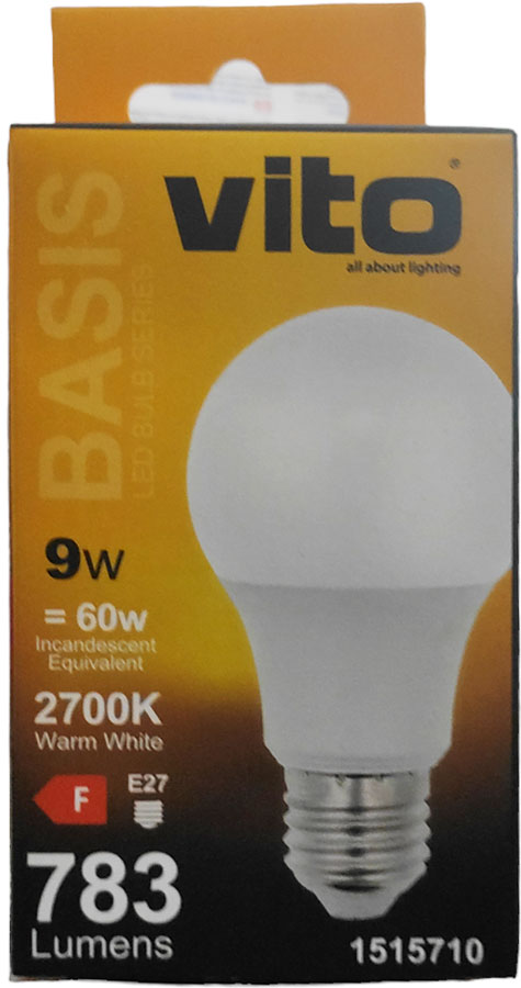 Lampadina LED E27 9W 783Lm 2700K luce calda 6970233839750 1515710 EL418