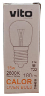 Lampadina per forno 15W T22 E14 2800K luce calda 6977231355992 1520150 EL4189