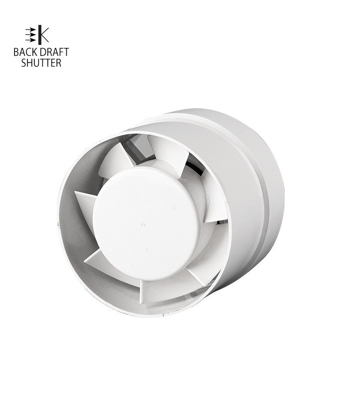 Aspiratore elicoidale da condotto 120mm 15W con serranda 6977231354896 8005310 Vito 8005310