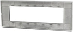 Placca in tecnopolimero 7 posti color grigio scuro compatibile Vimar Plana 6970597464483 6007-8 EL422