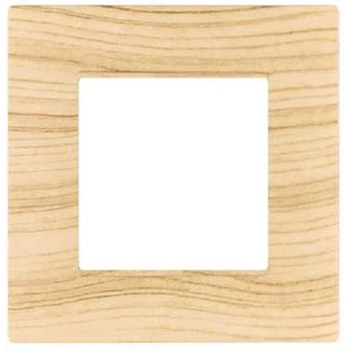 Placca 2 posti quadrata abete compatibile Vimar Plana