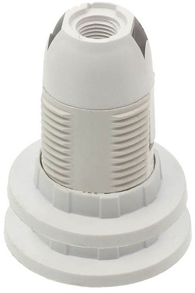 Portalampada E14 bianco in plastica con anelli Vito 8697548436341 7300030 EL436