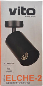 Faretto da soffitto orientabile GU10 nero 6970233831426 2102780 EL4970