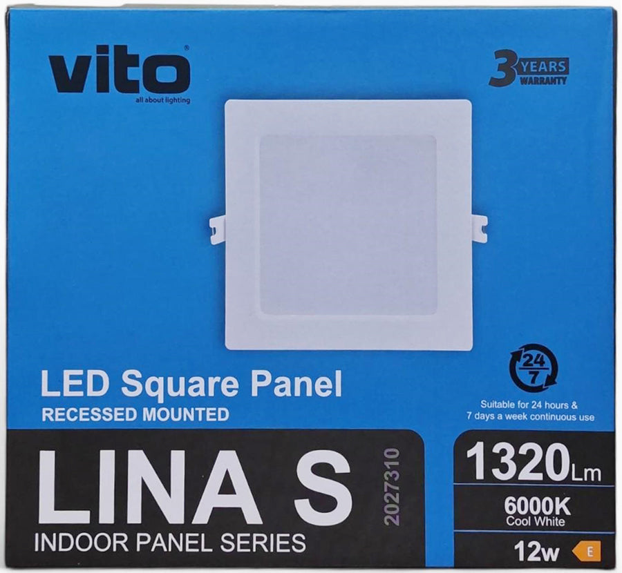 Pannello LED quadrato da incasso 12W 6000K luce fredda 2027310 6970233830573 EL4980