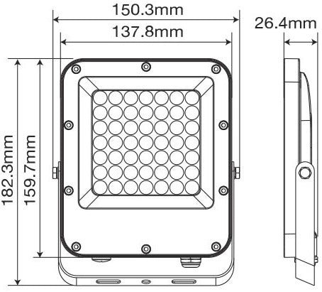Faro LED 30W 4000K IP65 luce naturale 6972538046710 3022740 EL4990