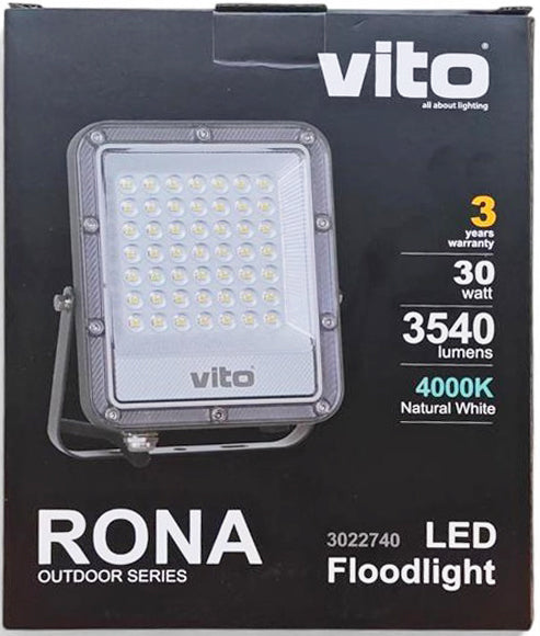 Faro LED 30W 4000K IP65 luce naturale 6972538046710 3022740 EL4990