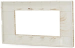 Placca in tecnopolimero 4 posti color abete compatibile Vimar Plana 6970597464377 6004-17 EL574