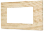 Placca in tecnopolimero 4 posti color abete compatibile Vimar Plana 6970597464377 6004-17 EL574