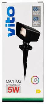 Paletto LED da giardino 5W 4000K luce naturale IP65 nero 3241560 6972538042514 EL579