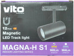 Faretto LED magnetico per illuminazione da binario 12W  960Lm 3000K luce calda 6970233838234 2102121 EL596
