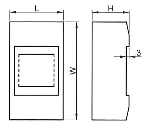 Scatola di distribuzione da parete 4 moduli FATO EL600