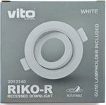 Supporto per faretto da incasso Ø75mm bianco 2013140 6977231352953 EL691