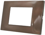 Placca in tecnopolimero 3 posti color rame compatibile Vimar Plana 6970597464117  6003-14 EL700
