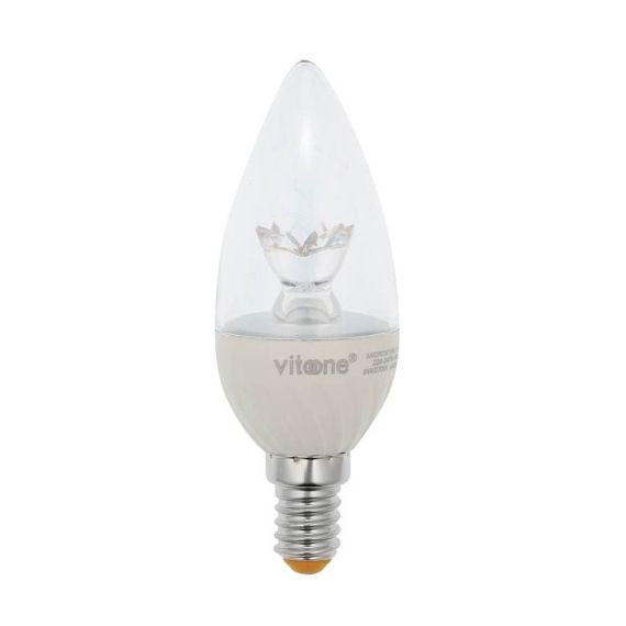 Lampadina LED a candela E14 6W 523lm 6400k luce fredda