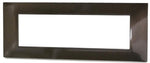 Placca 7 posti in tecnopolimero color bronzo compatibile Vimar Plana 6970597464476 6007-7 EL921