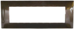 Placca 7 posti in tecnopolimero color bronzo compatibile Vimar Plana