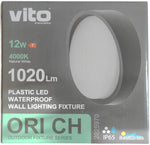 Plafoniera LED per esterni 12W 1020lm 4000K bianco naturale IP65 Φ160x74mm 6972538045782 2025970 EL923