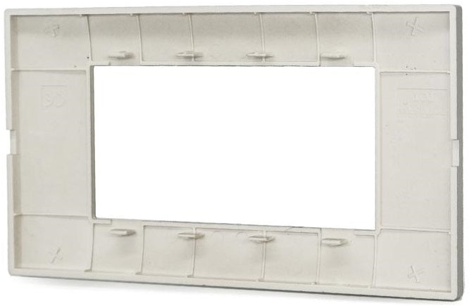 Placca in tecnopolimero 4 posti color grigio chiaro compatibile Vimar 6970597464247 TOT6004 Vimar Plana EL942