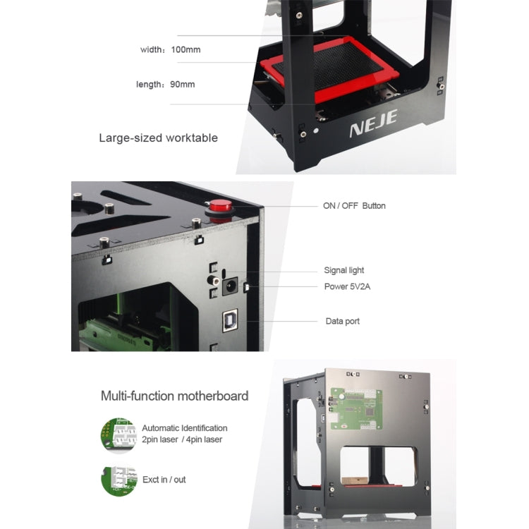 Incisore laser NEJE DK-8-KZ 1500mW USB fai-da-te