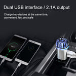 Umidificatore purificatore d'aria per aromaterapia con ioni negativi per auto 2 in 1 + caricatore per auto con doppia porta USB