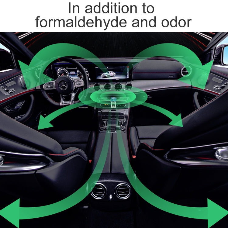 Umidificatore purificatore d'aria per aromaterapia con ioni negativi per auto 2 in 1 + caricatore per auto con doppia porta USB