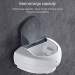 Dispenser automatico di sapone in schiuma a induzione in plastica da parete da 500 ml, 500ml Induction Foam Soap Dispenser