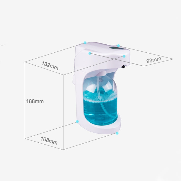Dispenser automatico di sapone in schiuma a induzione in plastica a doppio uso da parete OH-Bubble