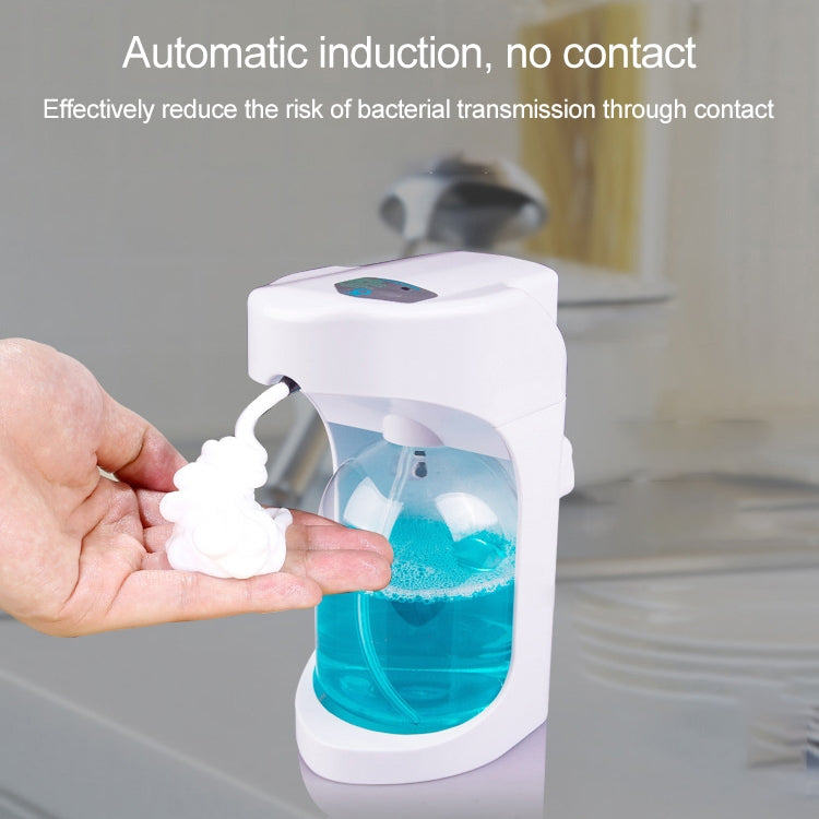 Dispenser automatico di sapone in schiuma a induzione in plastica a doppio uso da parete OH-Bubble
