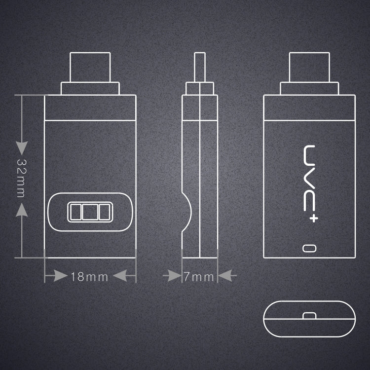 Disinfettante UV per smartphone con luci germicide ultra portatili a 8 pin, 8 Pin