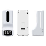 Termometro con sensore di distanza sensibile alla luce corpo senza contatto K9 + dispenser automatico di sapone liquido senza contatto da 1000 ml, K9