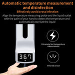 Termometro con sensore di distanza sensibile alla luce corpo senza contatto K9 + dispenser automatico di sapone liquido senza contatto da 1000 ml, K9